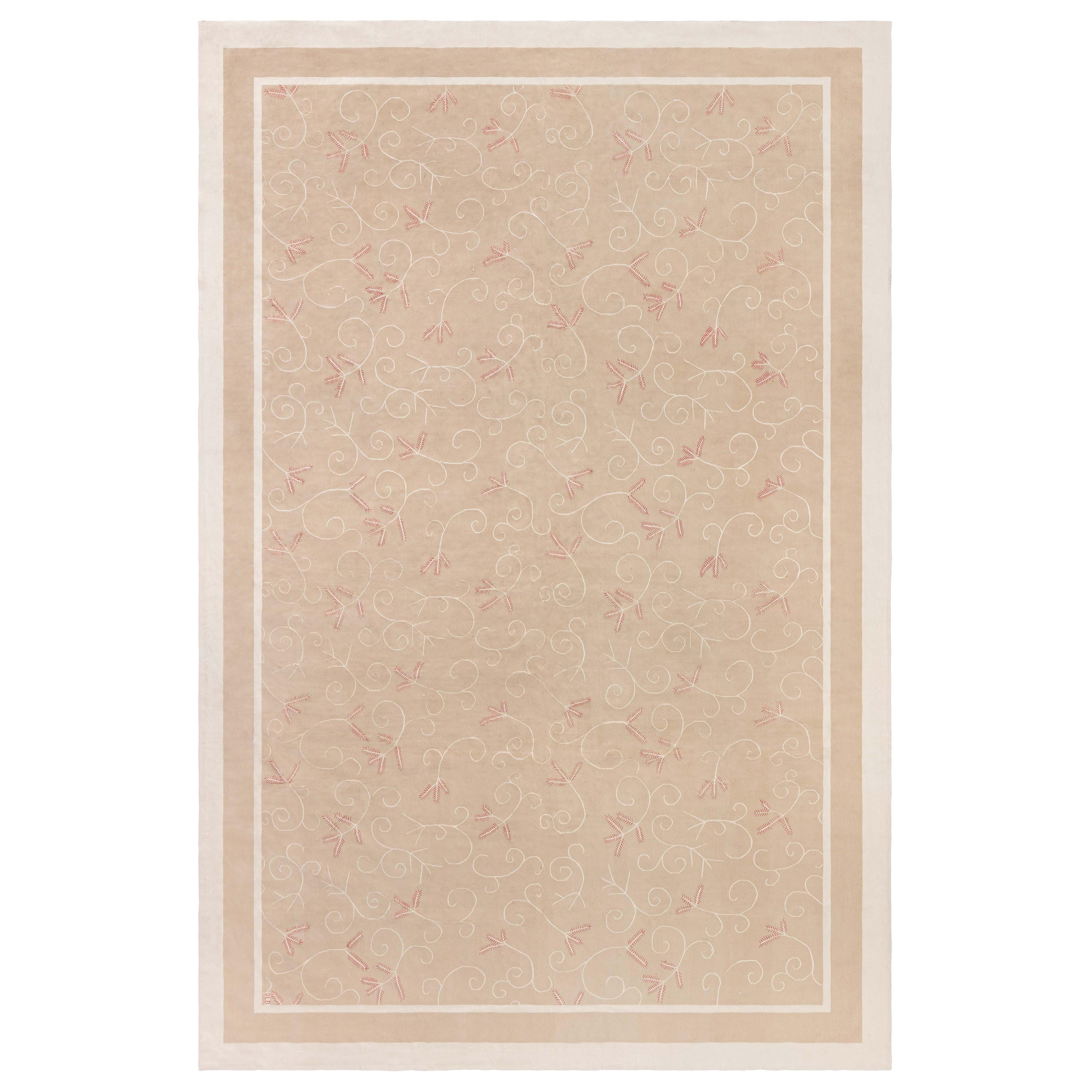 Contemporary Aubusson Design Handmade Rug by Eric Cohler for Doris Leslie Blau
