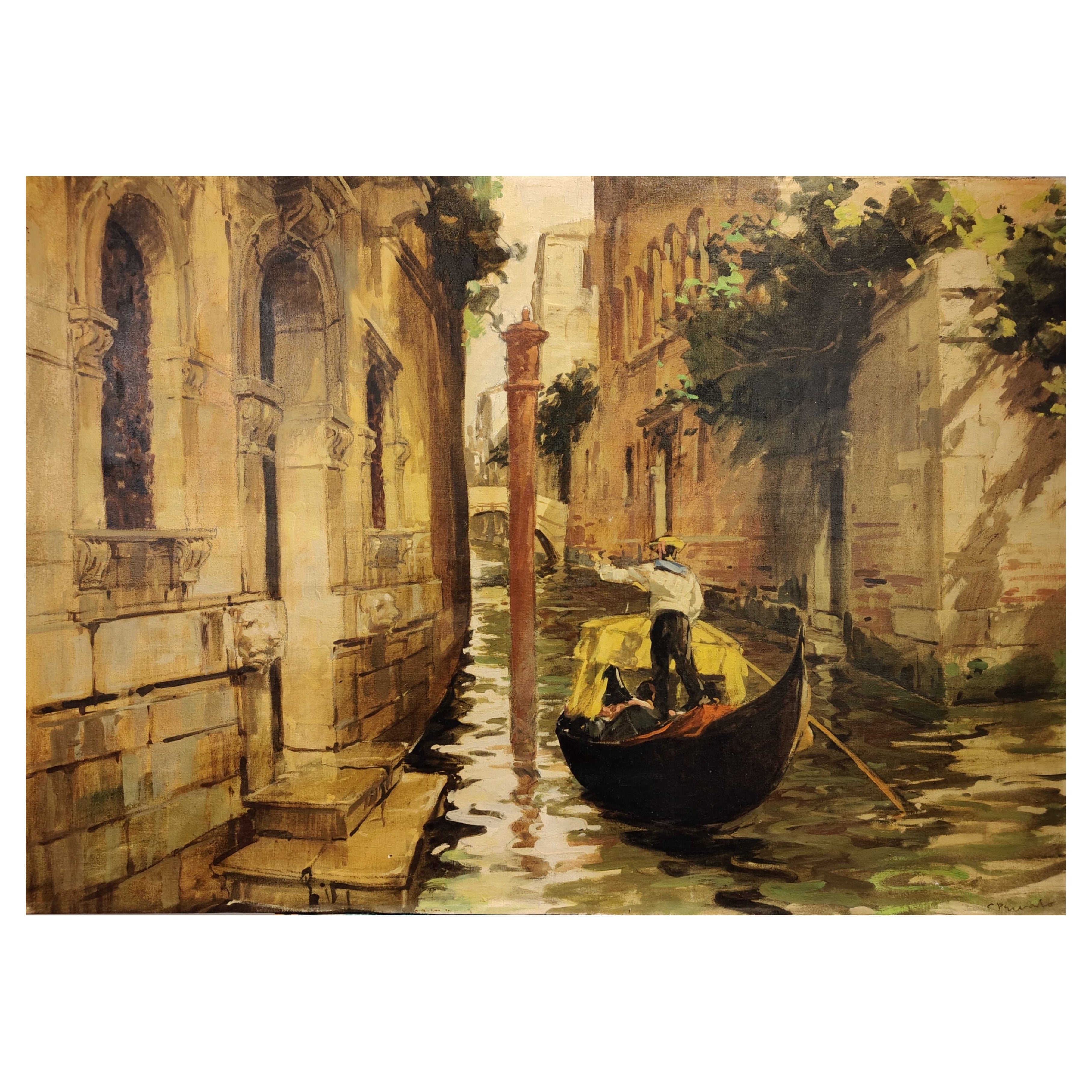 Cosimo Privato, "Canale veneziano", Italia, anni '30 in vendita