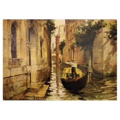 Cosimo Privato, "Canale veneziano", Italia, anni '30