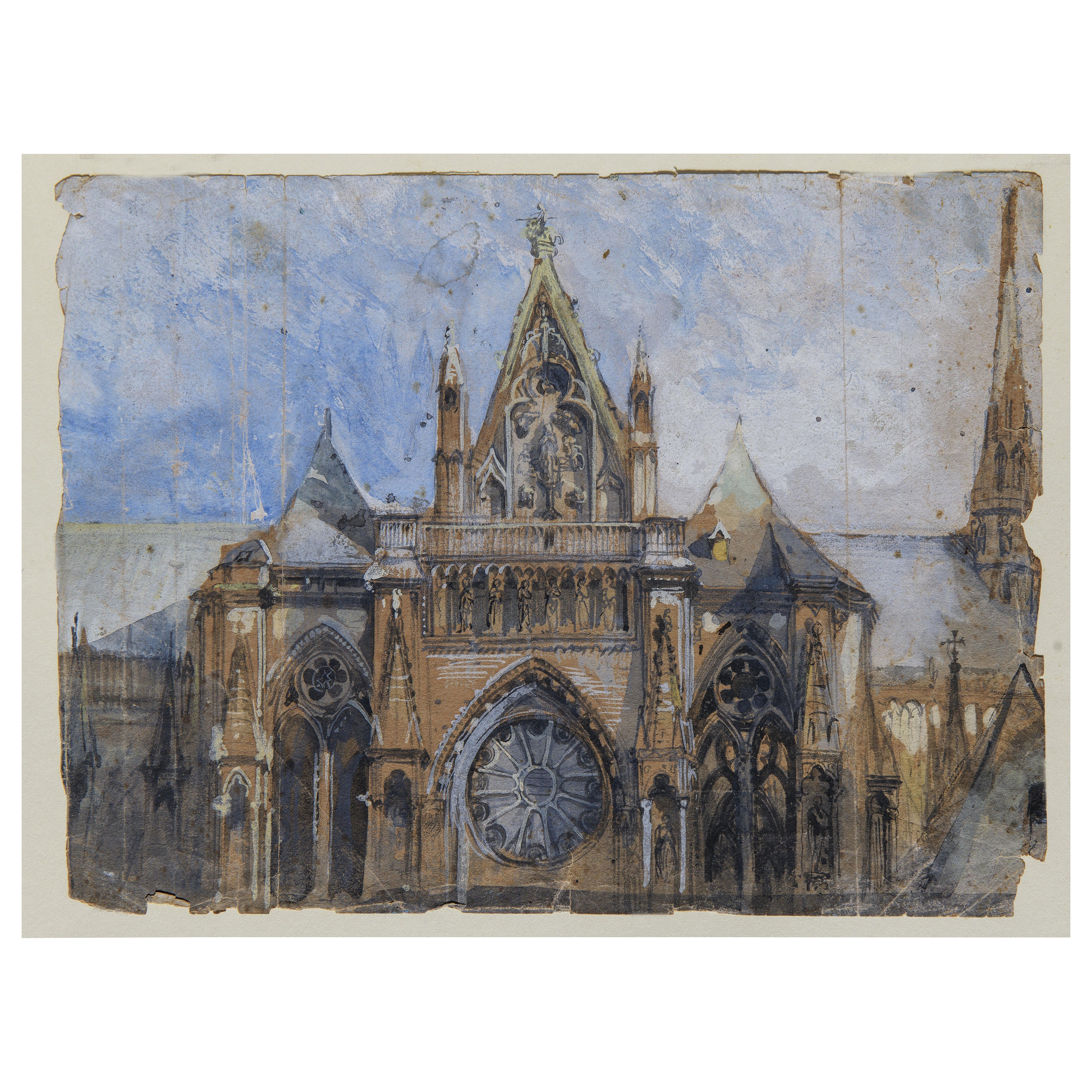 John Ruskin, acquerello del XIX secolo, accreditato in vendita