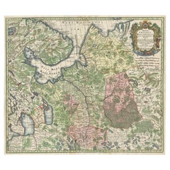 Imperial map of Northern Russia with Archangel, Lapland and Permia, c.1730