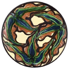 Kähler, HAK, Large Glazed Stoneware Dish or Platter, circa 1940s