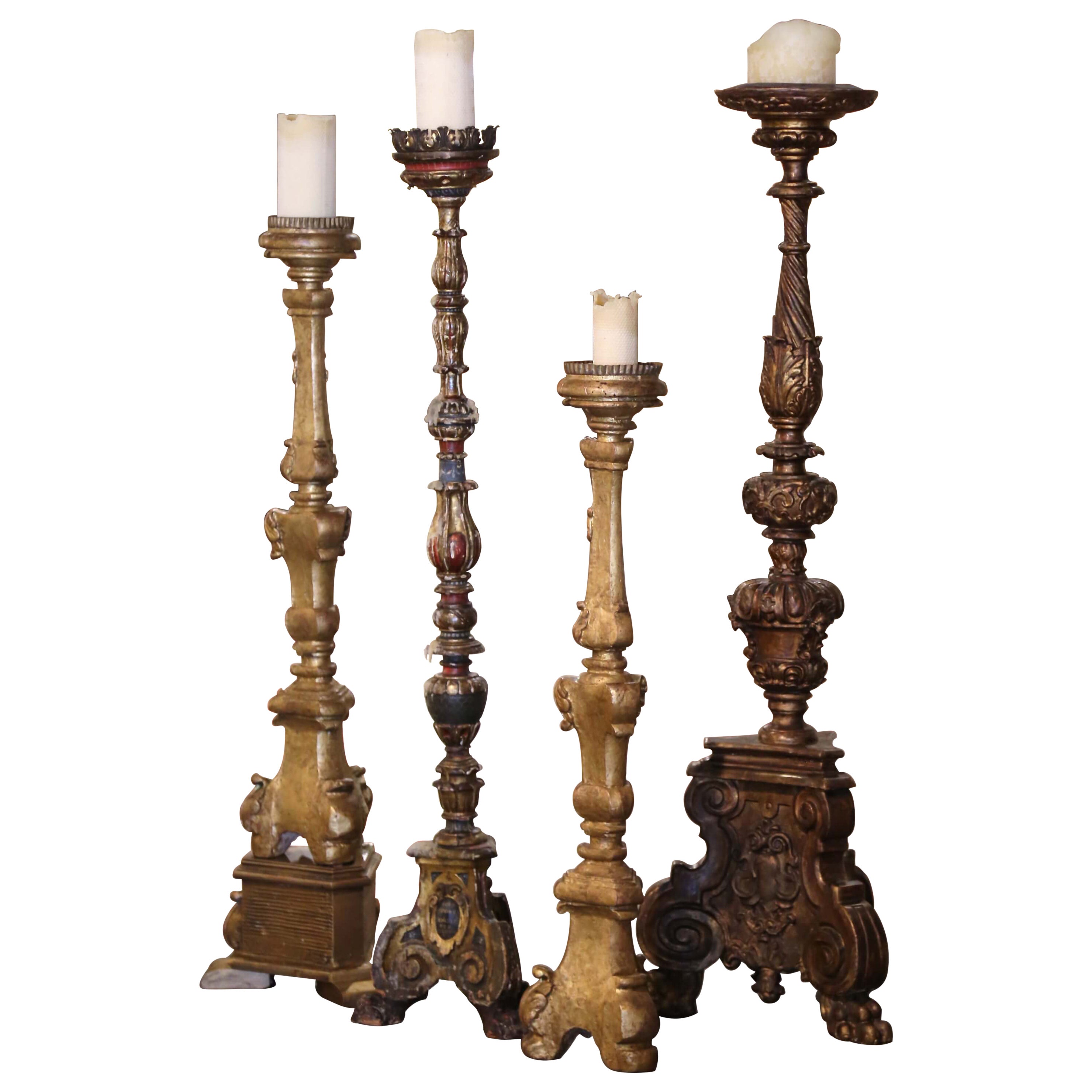 Carved Candle Holders