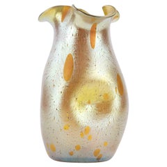 Iridescent Glass Vase Attr. to Loetz, 1930s, Italy