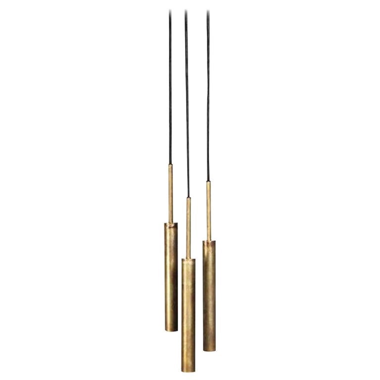 Johan Carpner Stav 3 Brass Large Lamp by Konsthantverk For Sale