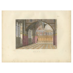 Tribunal di Balia Interior with Gothic Vaulting and Frescoed Wall Frieze - 1845
