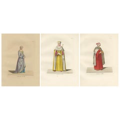 Florentine Matron, Roman Senator & Renaissance Physician in Historic Dress, 1845