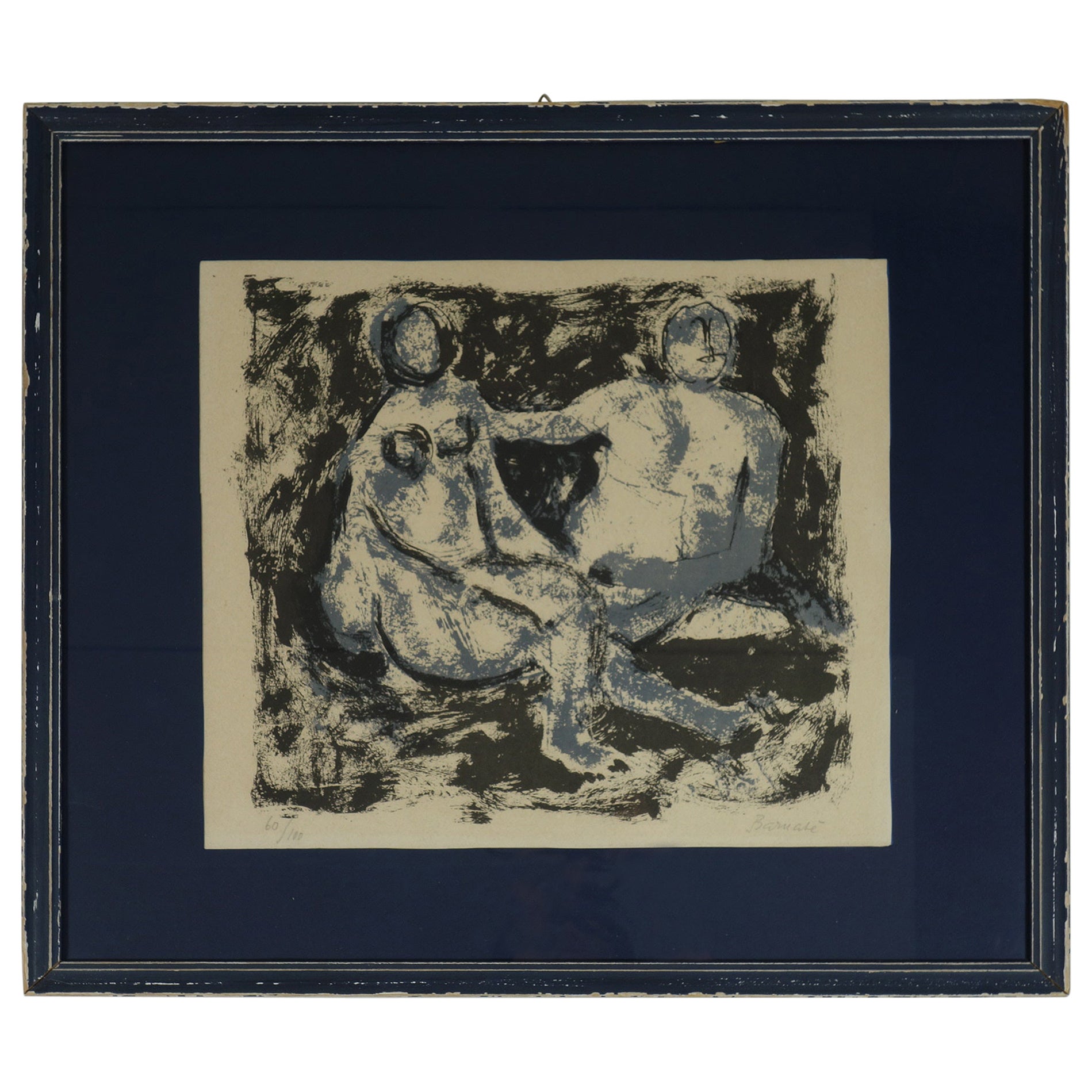 1950 Duilio Barnabè Dubè Sérigraphie en vente