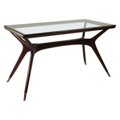 1950 Italienischer Mid Century Modernist Design Ico Parisi Stil Wood Couchtisch