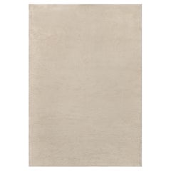 Doris Leslie Blau Vintage Moroccan Rug – Solid Beige Elegance