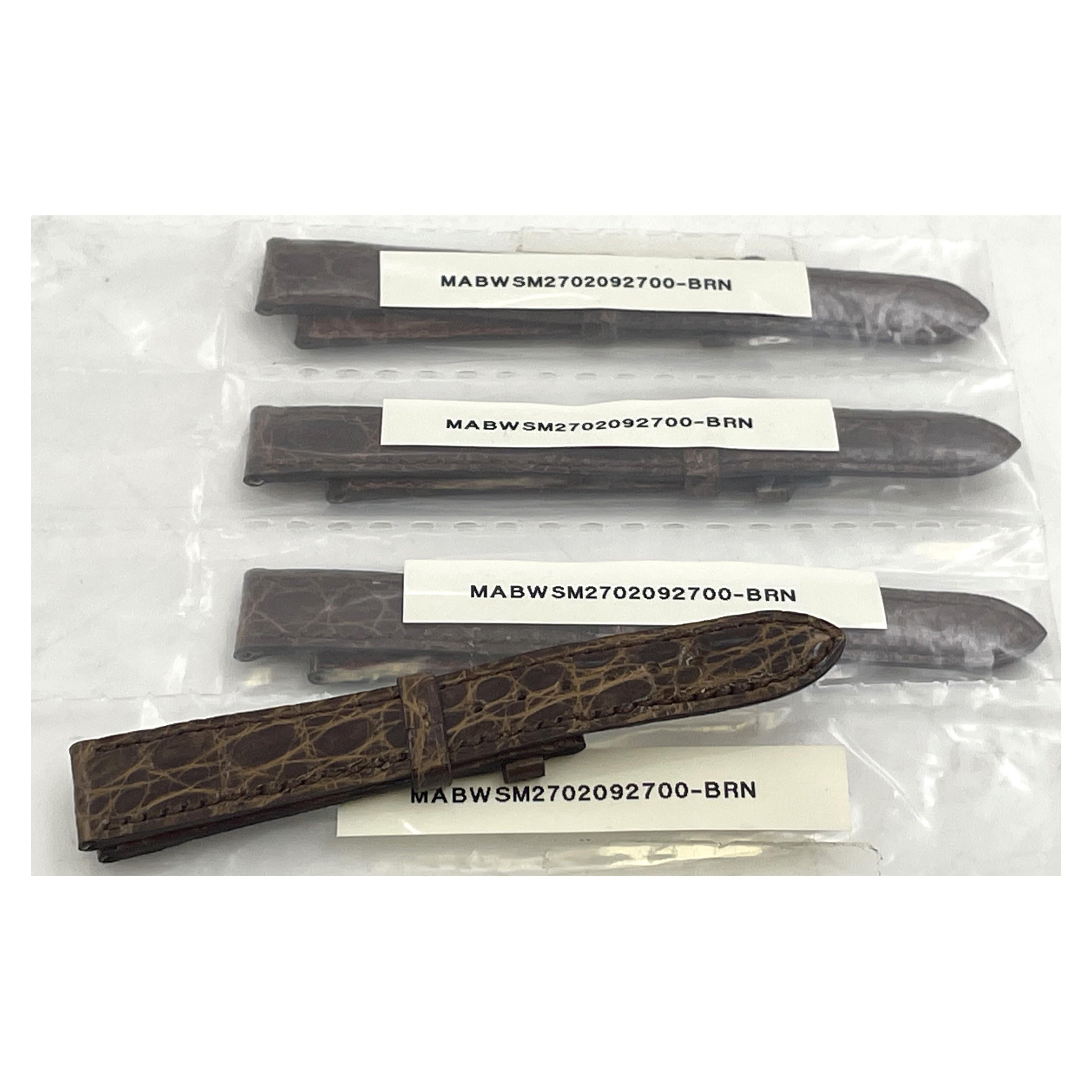 G. Buccellati Rare Set of 4 Brown Watch Leather Straps New