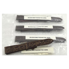 G. Buccellati Rare Set of 4 Brown Watch Leather Straps New