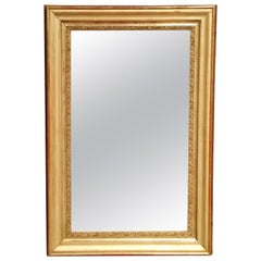 Mid-19th Century Louis XVI Giltwood Mirror with Original Mercury Glass