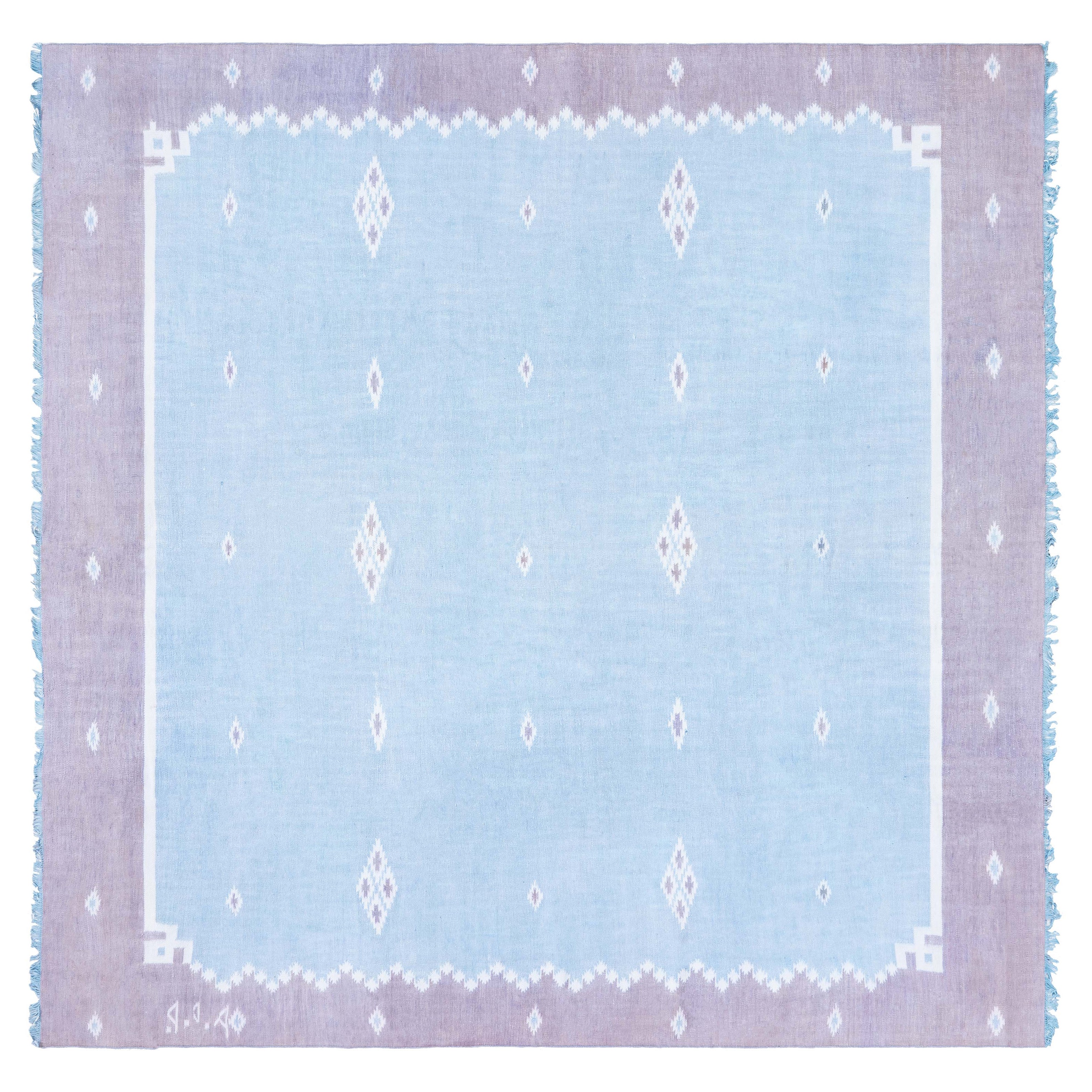 Tapis Dhurrie indien vintage Doris Leslie Blau