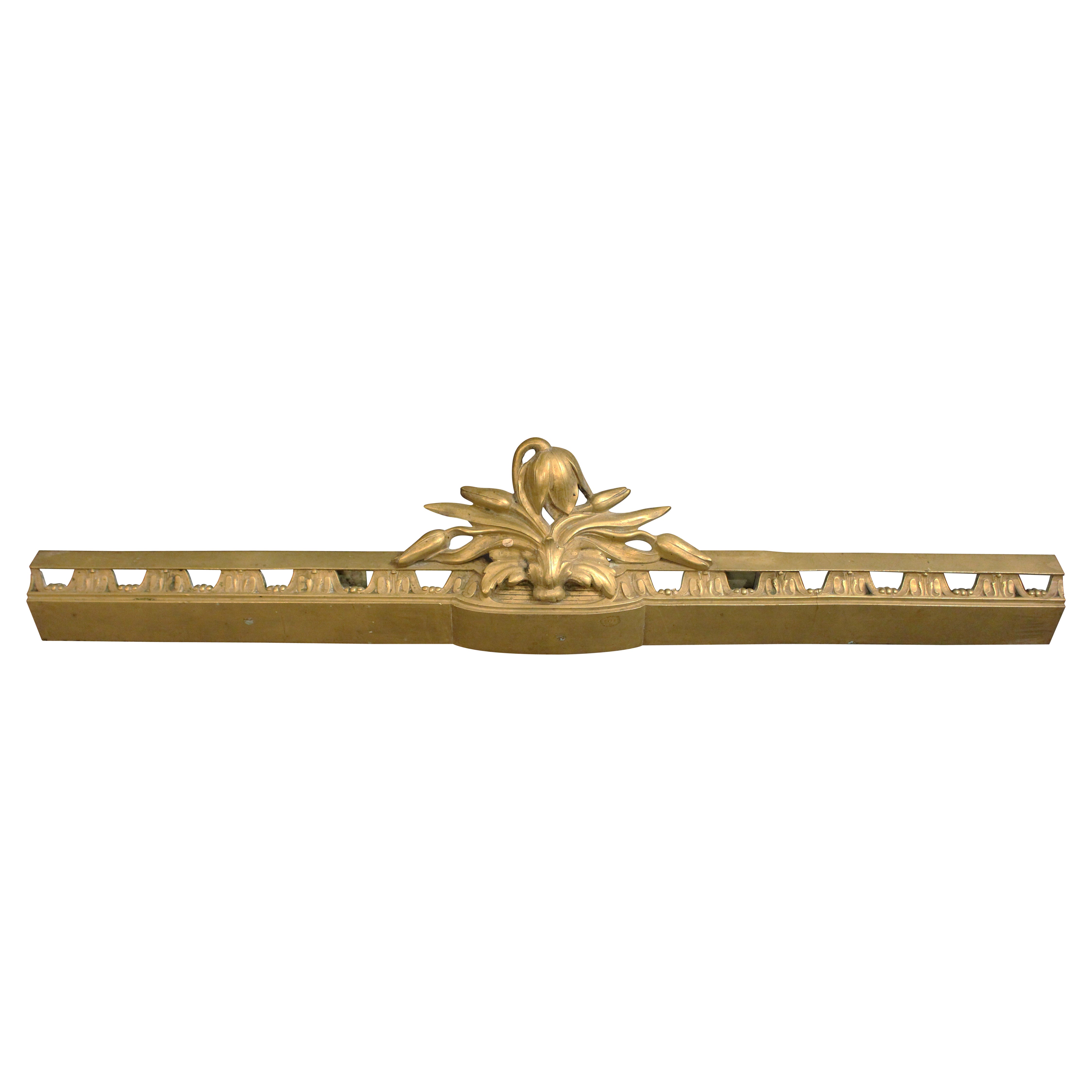 Mid-Late 19th Century French Bronze Chenet Rail