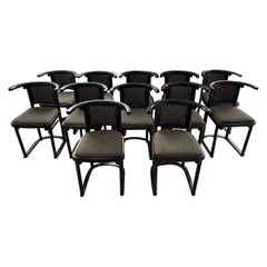 Fledermaus Chairs by Josef Hoffmann set of 12
