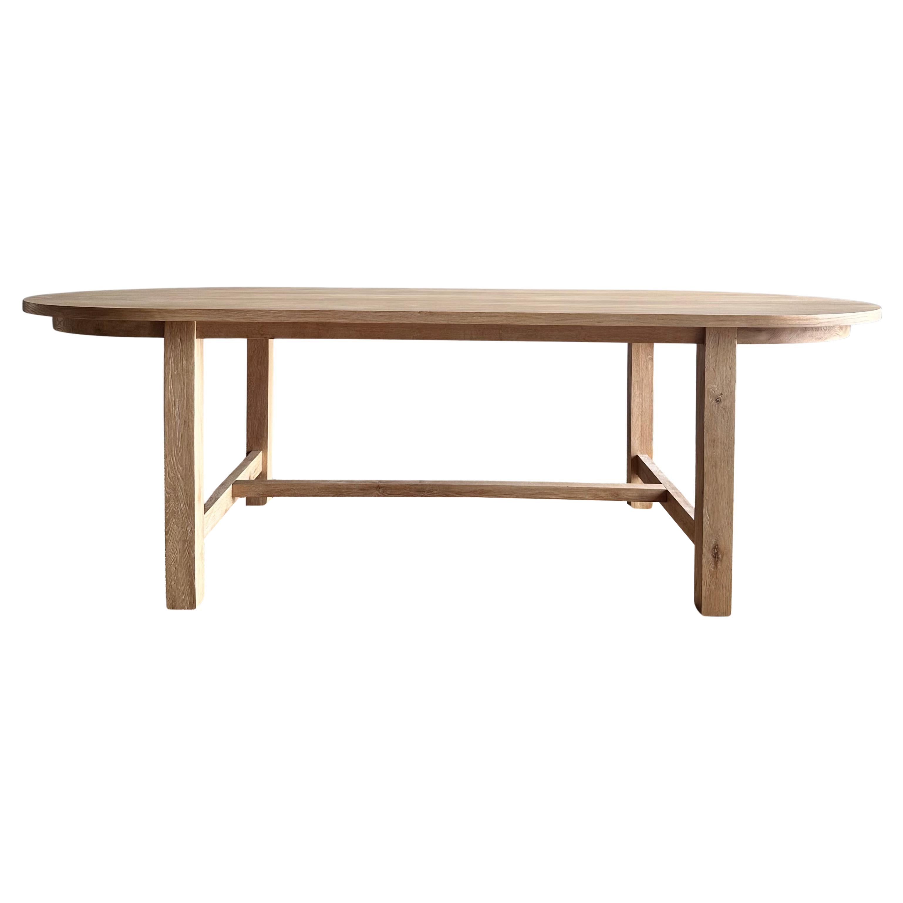 Oval Dining Table in Natural White Oak