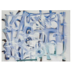 RETNA (b. 1979). Untitled. Acrylic, spray paint, and glitter on canvas. 96 x 72