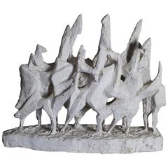 1960s Belgian Abstract Sculpture