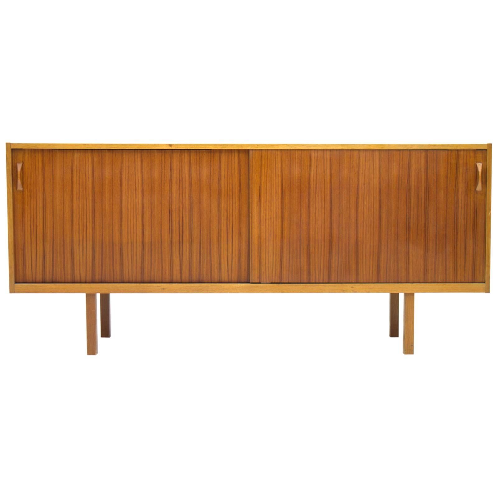 Scandinavian Teak Wood Sideboard, 1960s For Sale