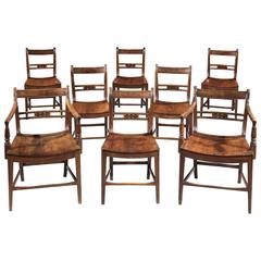 Antique Set of Eight 19th Century Dining Chairs