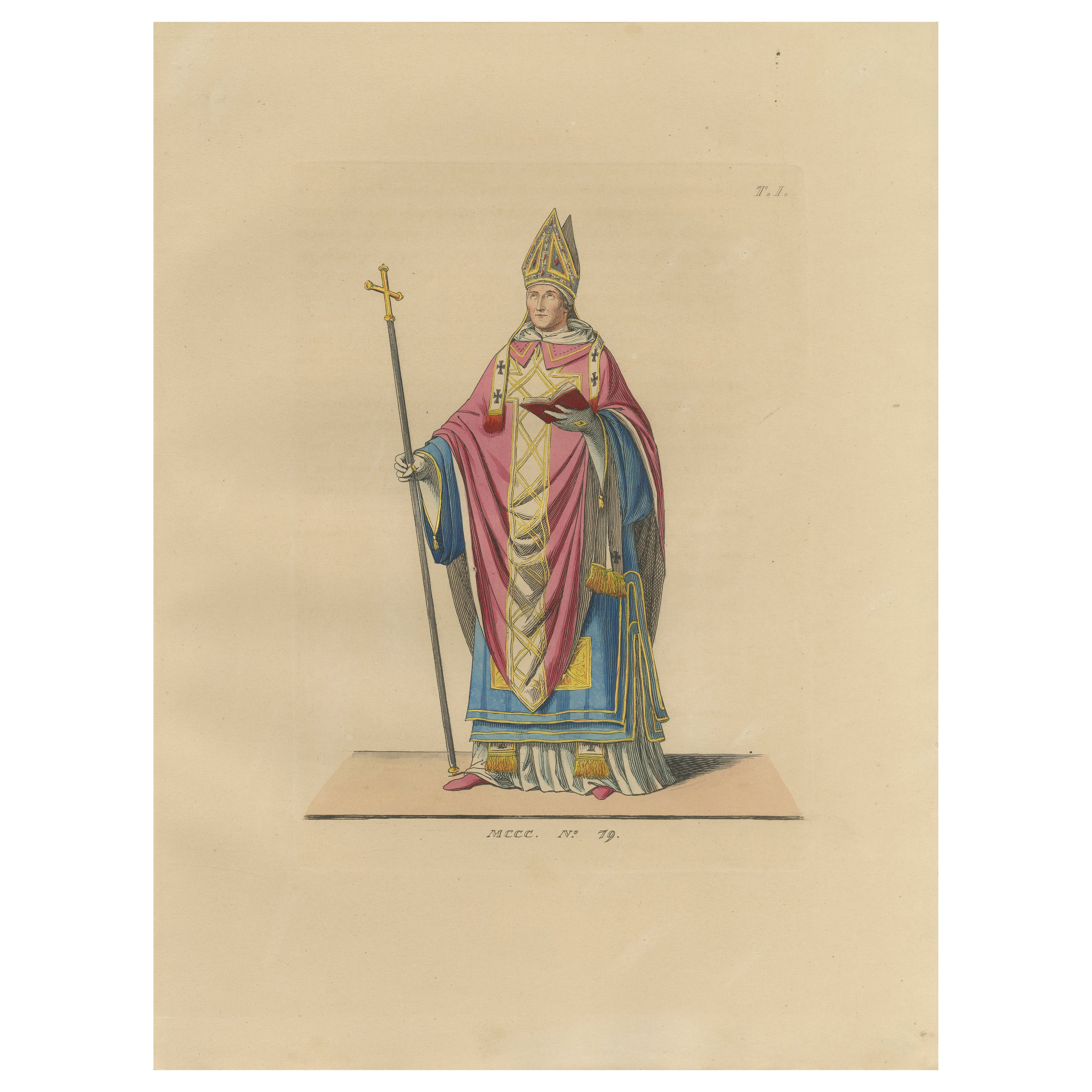 Archbishop in Ceremonial Vestments – Ecclesiastical Dress of the Renaissance For Sale