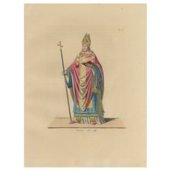 Antique Archbishop in Ceremonial Vestments – Ecclesiastical Dress of the Renaissance