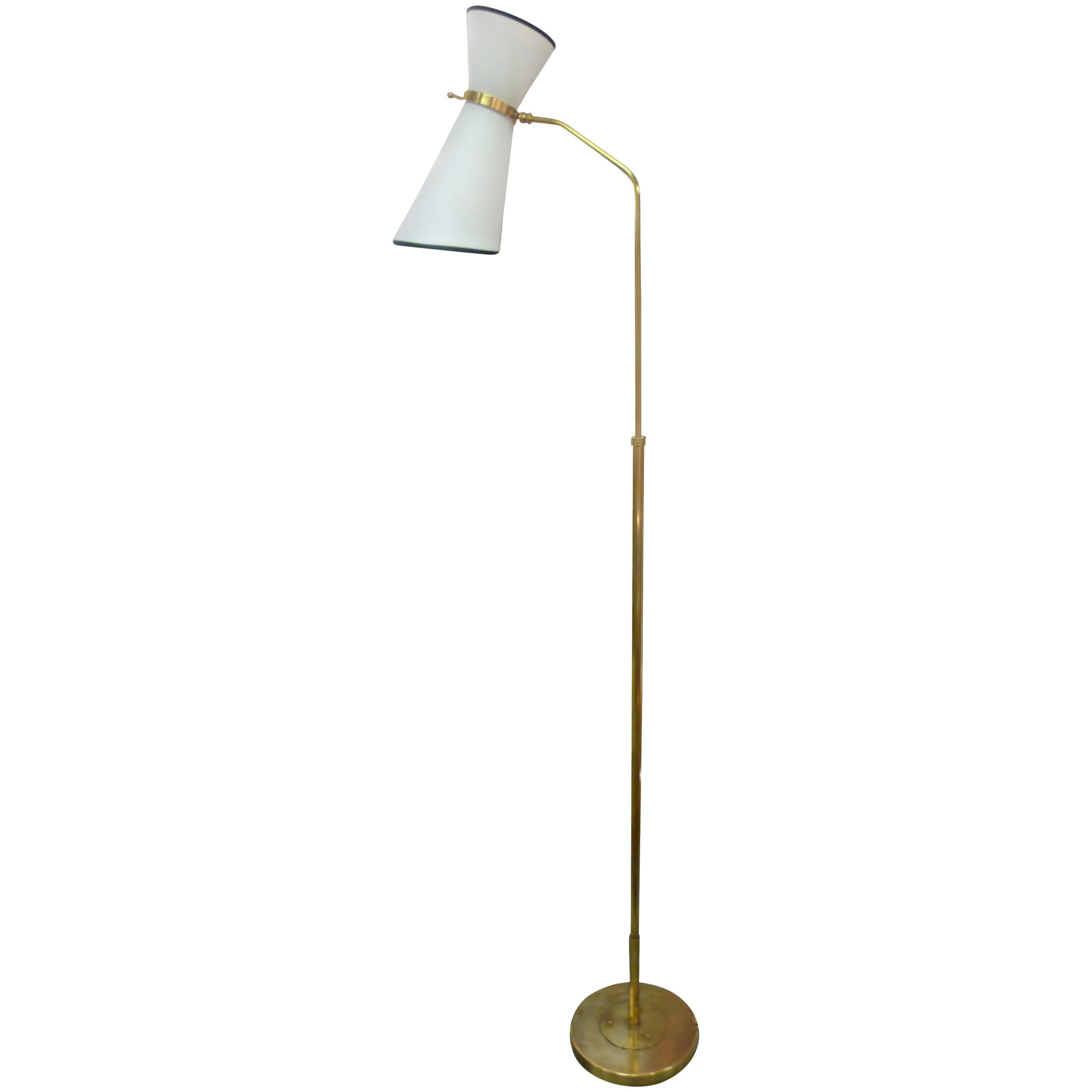 1950s French Floor Lamp by Maison Lunel