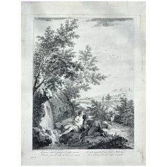 Coppia di incisioni calcografiche – Francesco Zuccarelli / Joseph Wagner – Venez