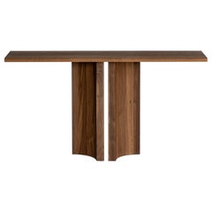 Brutalist Solid American Walnut Console - Aperta by Mokko