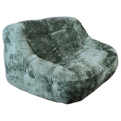 Aqua velvet 2-seater by Ligne Roset, made in France, 1970s