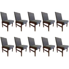 Ten Sober French 1930s Style Dining Chairs in the Style of Jean-Michel Frank 5