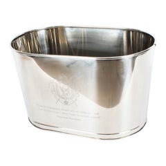 Vintage 5 Bottle Silver Plated Wine Cooler Ice Bucket 20th Century