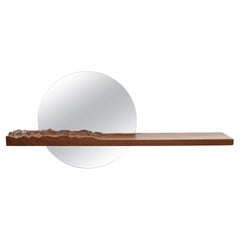 Mezzocielo Natural Oak, Bevelled Mirror by DOLOMITISCH