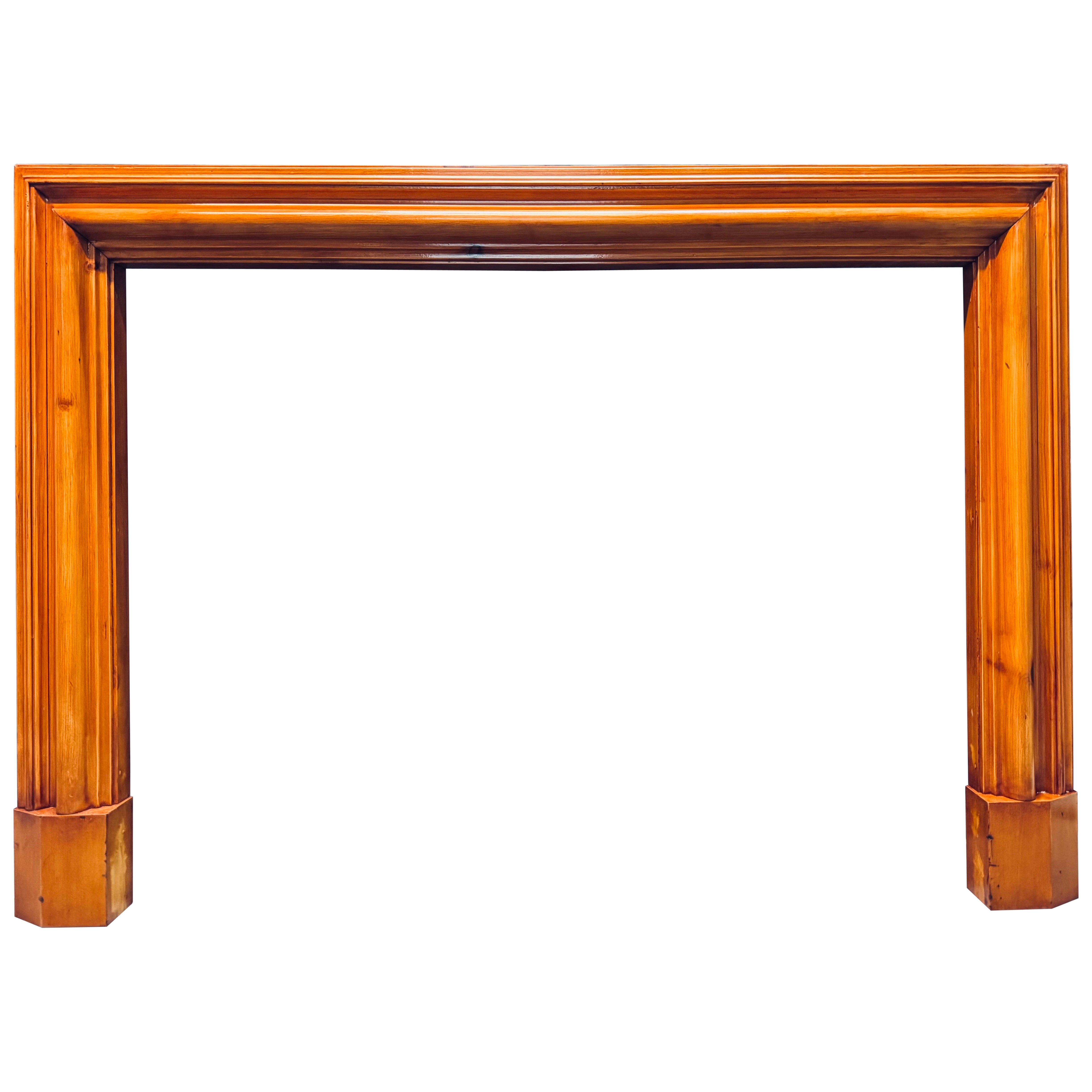 A Scottish Edwardian Scots Pine Bolection Fireplace Surround. For Sale