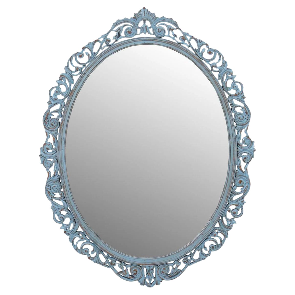 Miroir peint et sculpté en vente