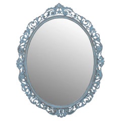 Miroir peint et sculpté