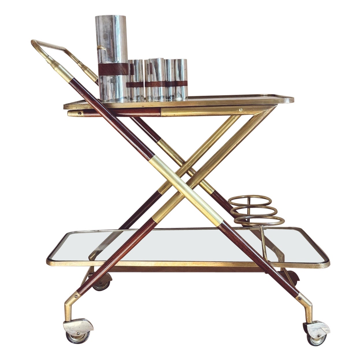 1960s Restored Cesare Lacca Drinks Trolley For Sale