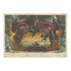 Baroque Allegory of Fire with Underworld Imagery & Demons – Optical Perspective