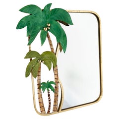 Mid-Century Modern Palm Mirror, Italy