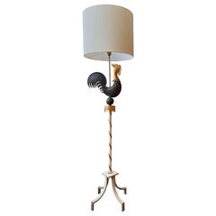 Lampadaire en fer forgé Gilbert Poillerat circa 1940
