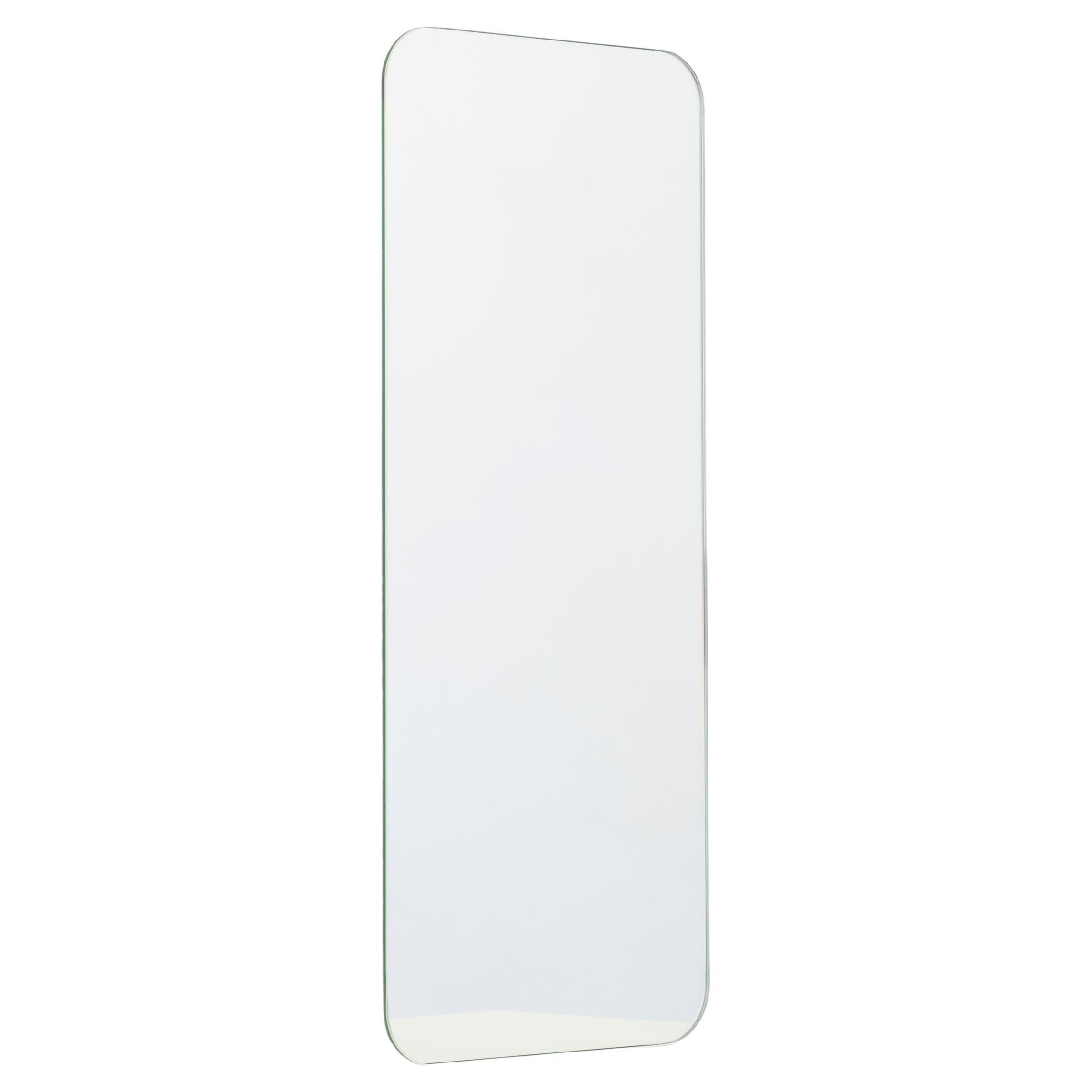 En stock Miroir rectangulaire contemporain sans cadre Quadris, XL en vente
