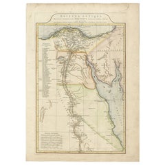 Ancient Egypt Map – Ægyptus Antiqua by D’Anville, Paris circa 1765