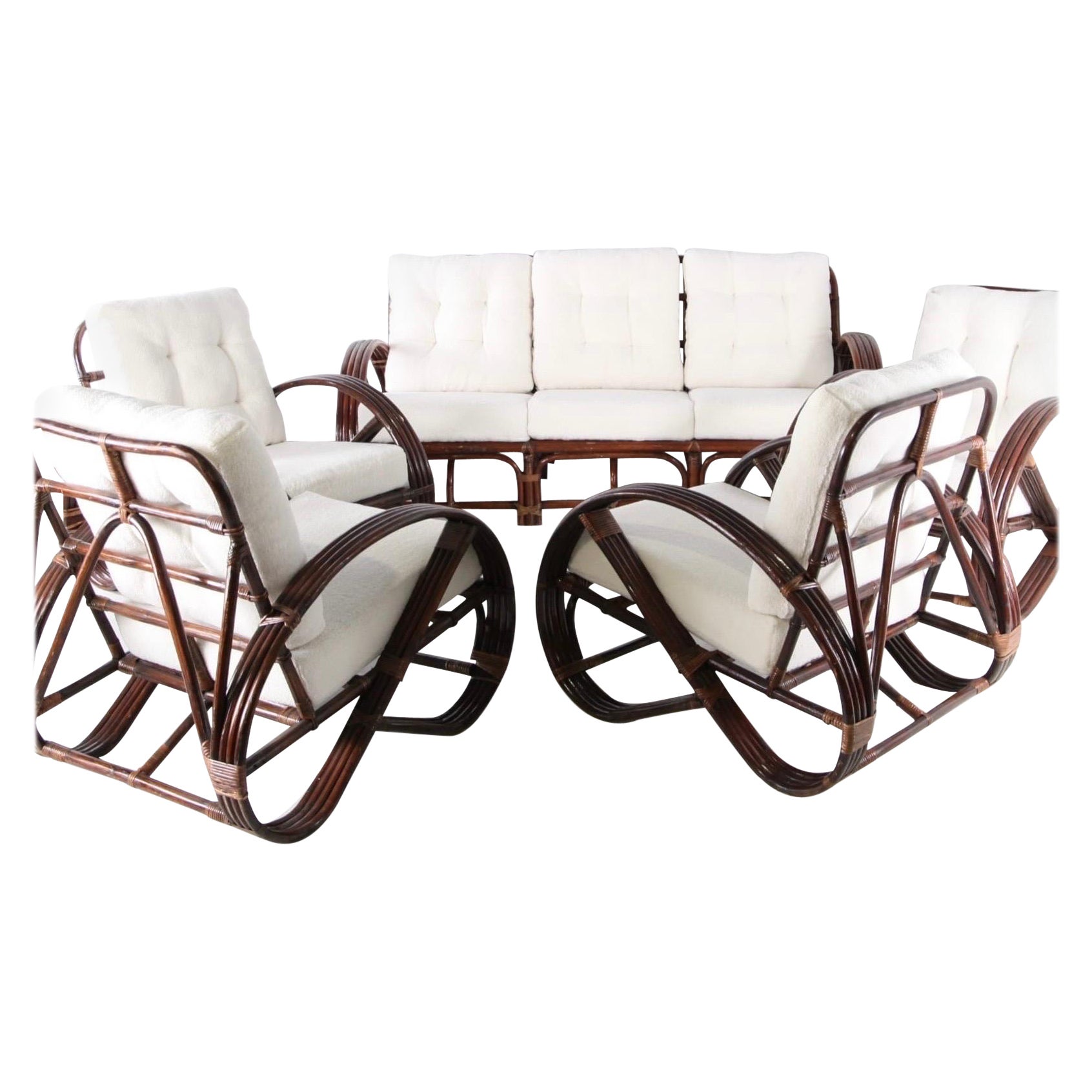 Rattan living room set