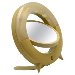 Lighted Space Age Vanity Mirror, 1990s, Italy