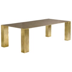 Brian Thoreen Modernist Brass Dining Table