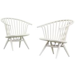 Pair of Lounge Chairs Crinolette by Ilmari Tapiovaara for Asko