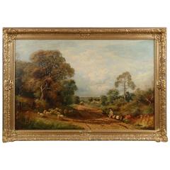Frederick W. Hulme Landscape Painting "Chalfont St. Peters"