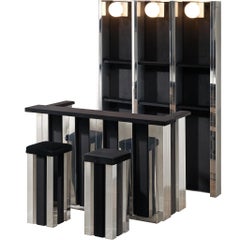 Hollywood Regency Bar Cabinet in the Style of Willy Rizzo