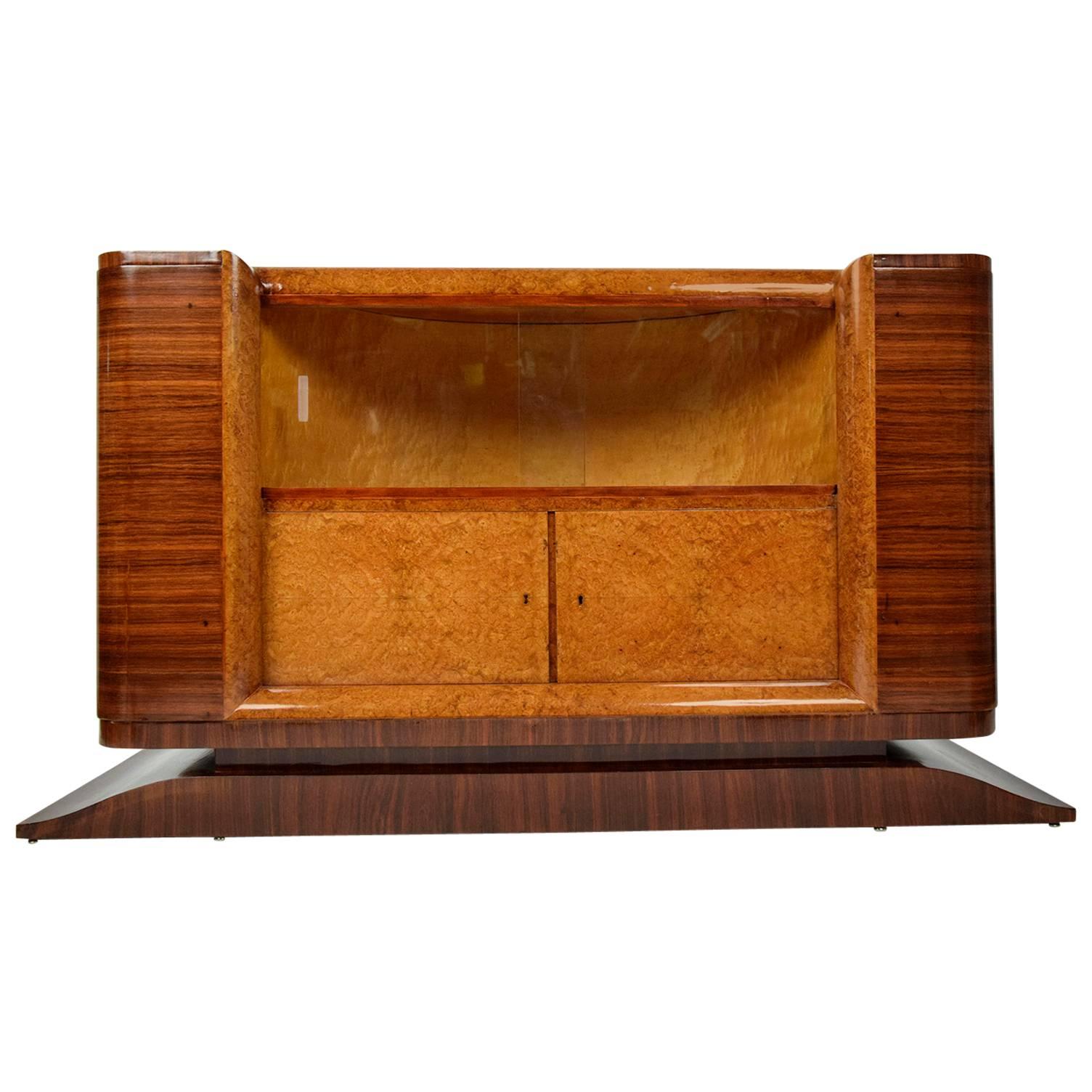 French Art Deco Dry Bar or Sideboard